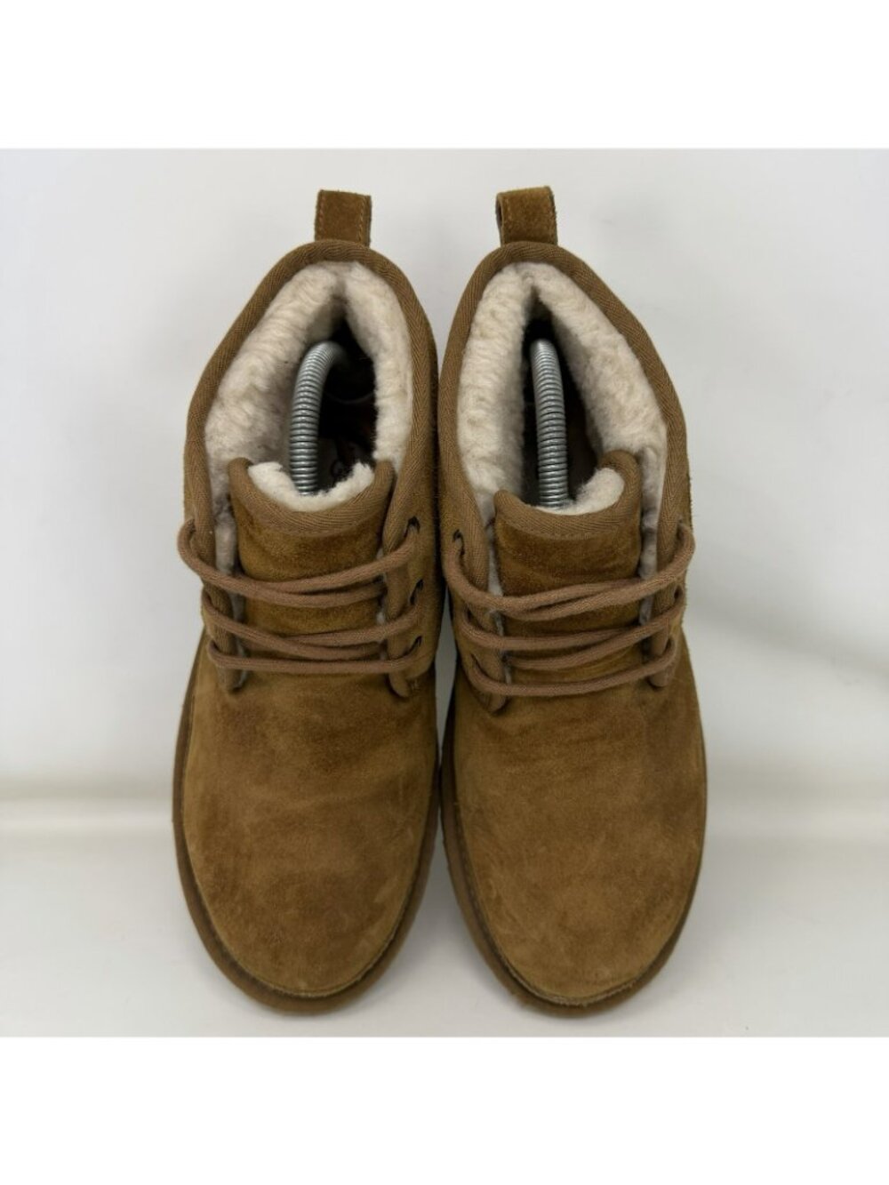 UGG Neumel Lined Suede Leather Boots Brown Women’s Size 9 - Picture 5 of 7
